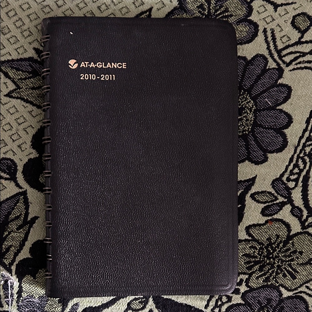 AT-A-GLANCE Black Planner 2010- 2011